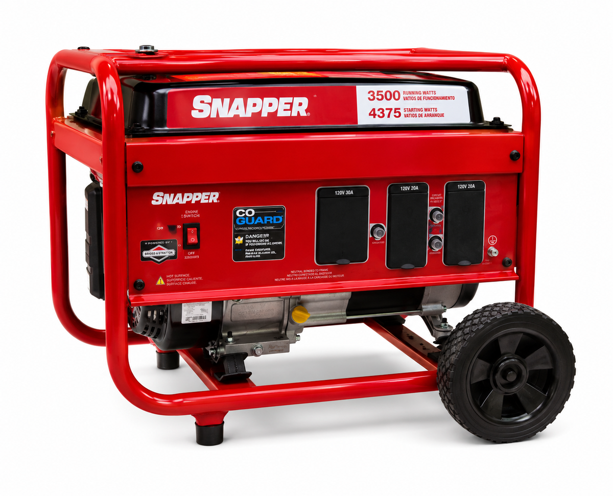 Snapper 033001 Portable Generator – 3,500 Running / 4,375 Starting Watts