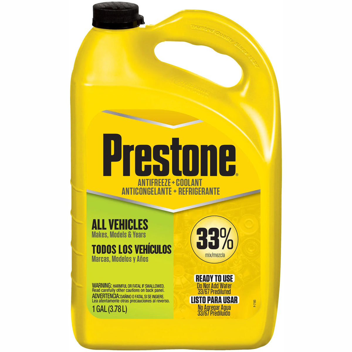 Prestone 33% Green Antifreeze/Coolant – 1 Gallon (AF2033)