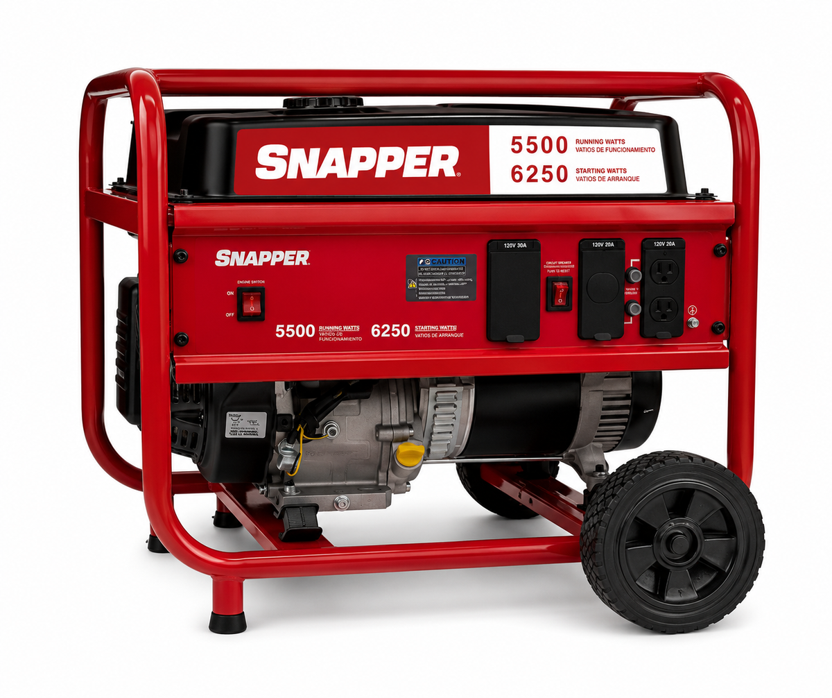 Snapper 033002 Portable Generator – 5,500 Running / 6,250 Starting Watts