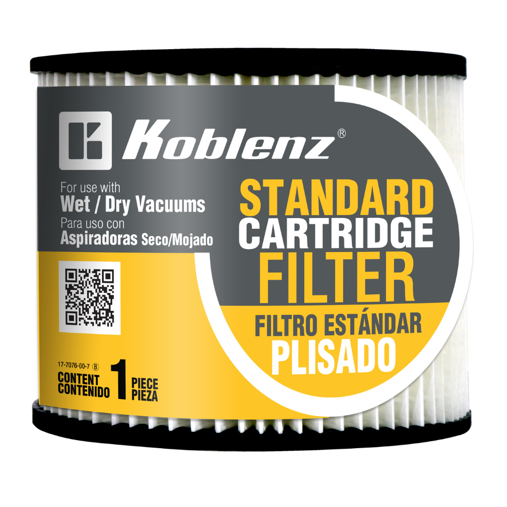 Koblenz standard cartridge filter 45-1168-00-9 for wet dry vacuums