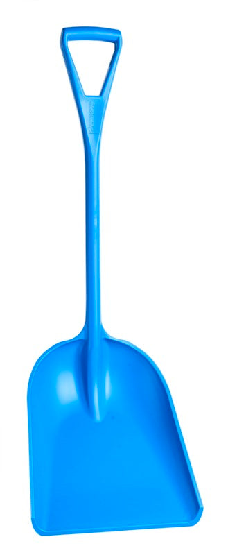 M2 One-Piece Polypropylene Food Shovel, 14" × 16" Blade - Blue