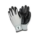 Safety Zone® Nitrile Foam-Coated Knit Work Gloves – Medium | 13 Gauge, Gray/Black
