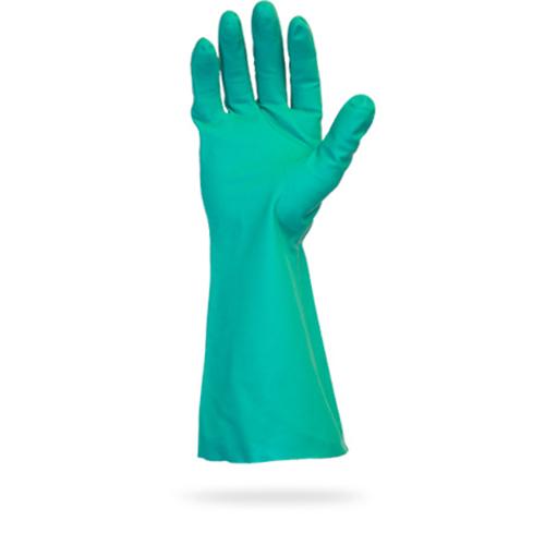 Safety Zone® Heavy-Duty Unlined Nitrile Chemical Gloves – X-Large | 18", 22 mil, Green