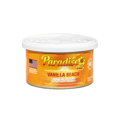 Paradise Air® Organic Air Freshener – Vanilla Beach | 42 g Uncapped Can