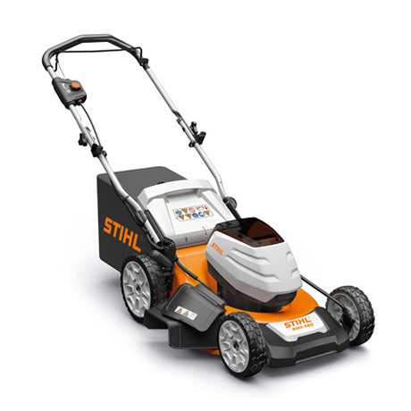 STIHL RMA 460 battery push lawn mower with grass catcher
