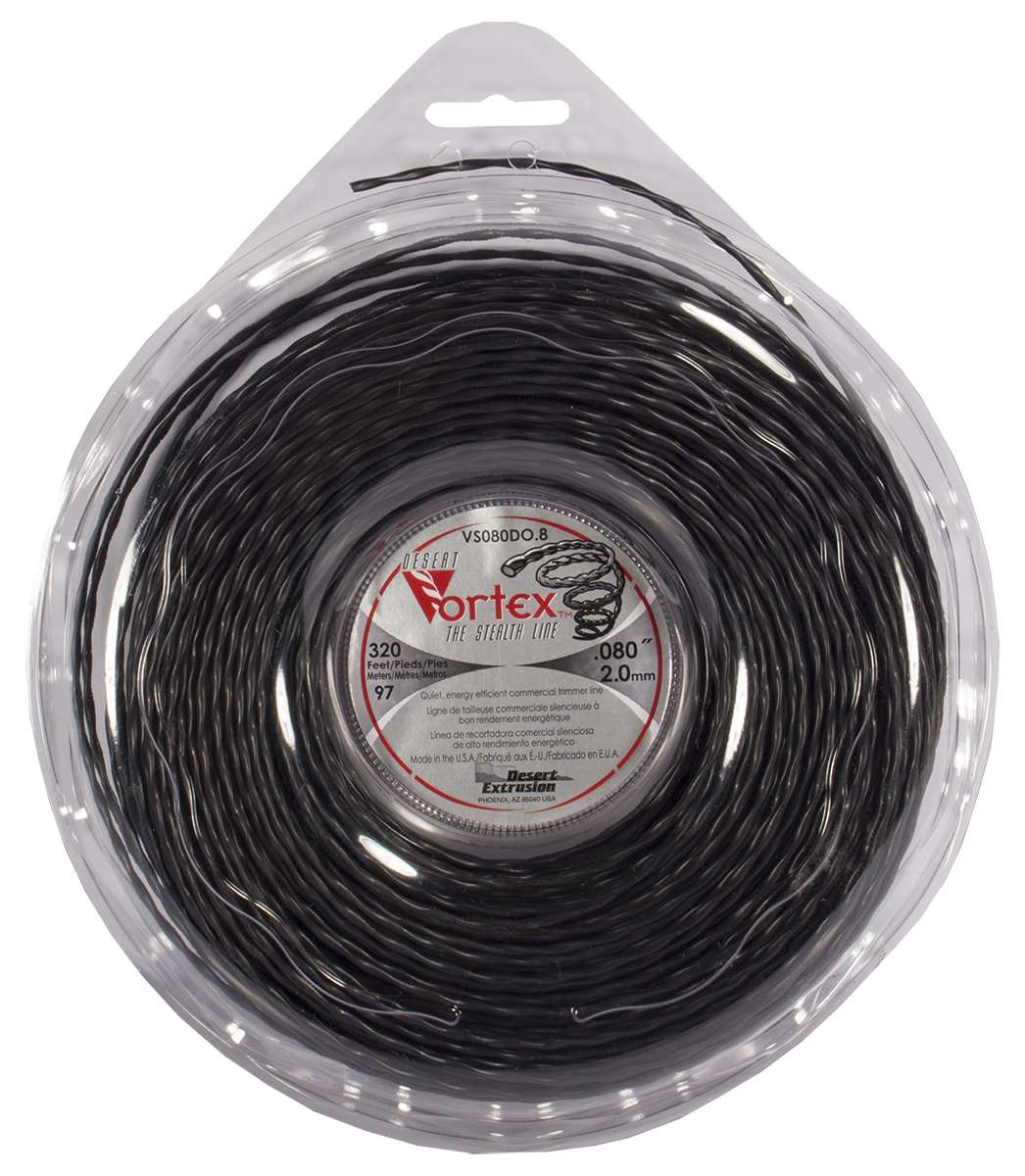 Desert Extrusion Vortex™ Spiral Trimmer Line – .080" | Large Donut, 320 ft