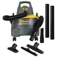 Koblenz WD-6 C212 6-gallon wet and dry shop vacuum with accessories