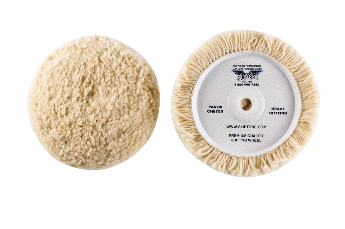 Gliptone CH175V aggressive 100 percent wool cutting pad 7.5 inch