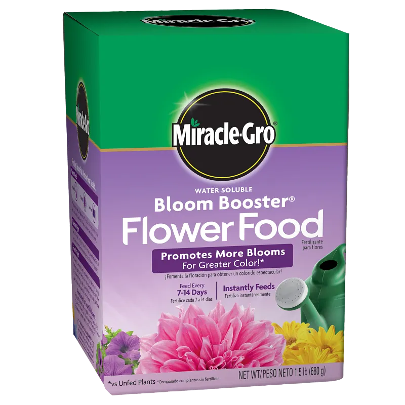 Miracle-Gro Water Soluble Bloom Booster Flower Food, 1.5 lb