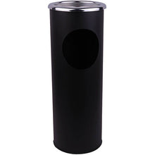 Combined Ashtray Stand & Litter Bin – Black
