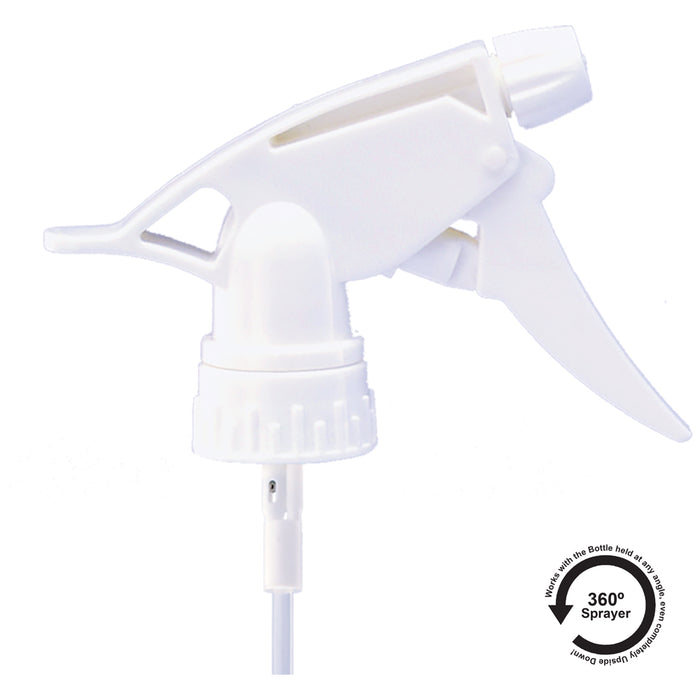 Tolco® Model 300™ Upside-Down Trigger Sprayer – White | 1.0 mL, 28/400, 9.25" Tube