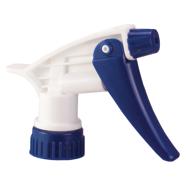 Tolco® Model 320™ Trigger Sprayer – White/Blue | 1.4 mL, 28/400, 9.5" Tube
