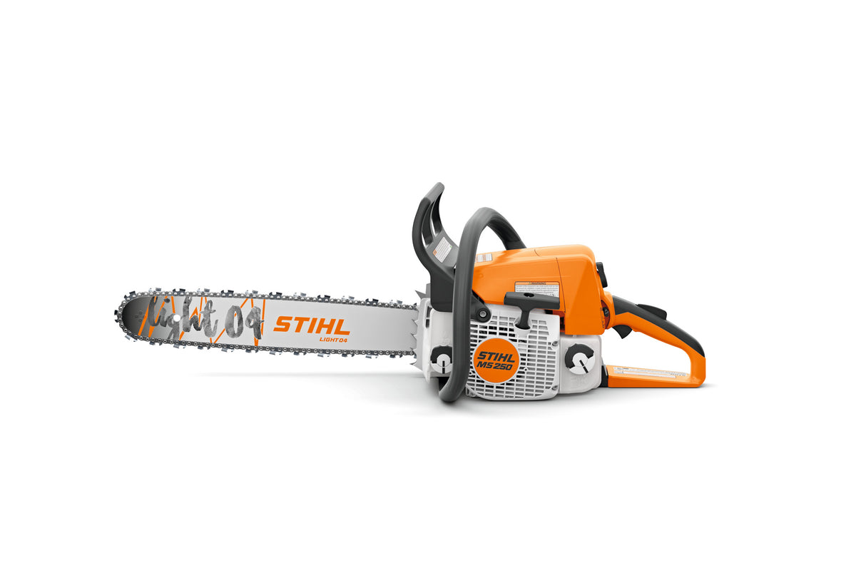 STIHL MS 250 gasoline chainsaw with 18-inch guide bar