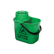 Recycled Professional Mop Bucket & Wringer – 15L, Green