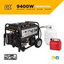 BE Power Equipment BE9400DFS 9,400-Watt Dual-Fuel Portable Generator