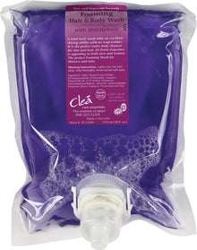 Clea® Moisturizing Foaming Hair & Body Wash – 1125 mL | 4/Case