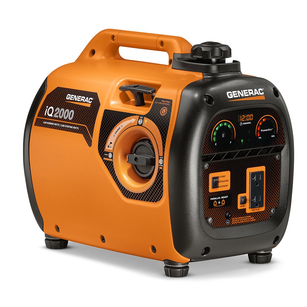 Generac 6866 iQ2000 Portable Inverter Generator – 2,000 Watts
