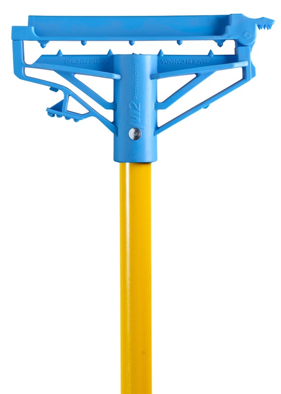 M2 STEP-N-GO yellow 60 inch fiberglass wet mop handle