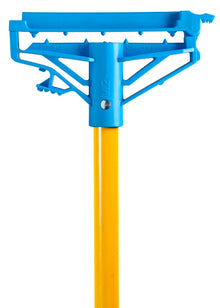 M2 STEP-N-GO yellow 60 inch fiberglass wet mop handle