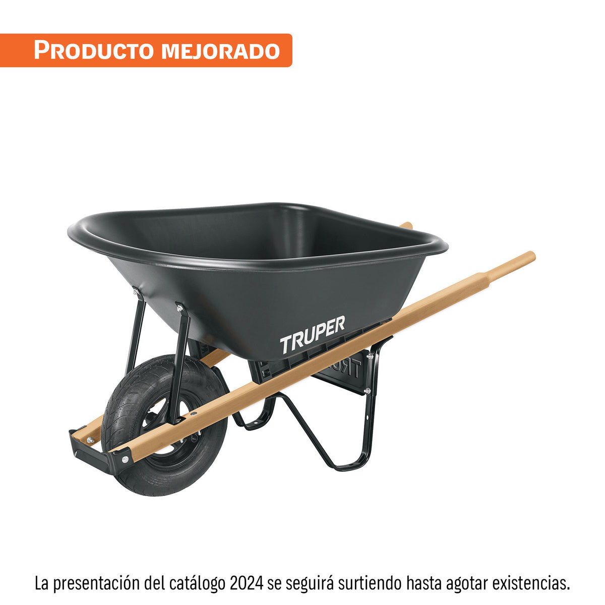 Truper 6 cu ft Poly Wheelbarrow