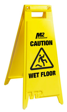 M2 28-inch Caution Wet Floor sign - English only