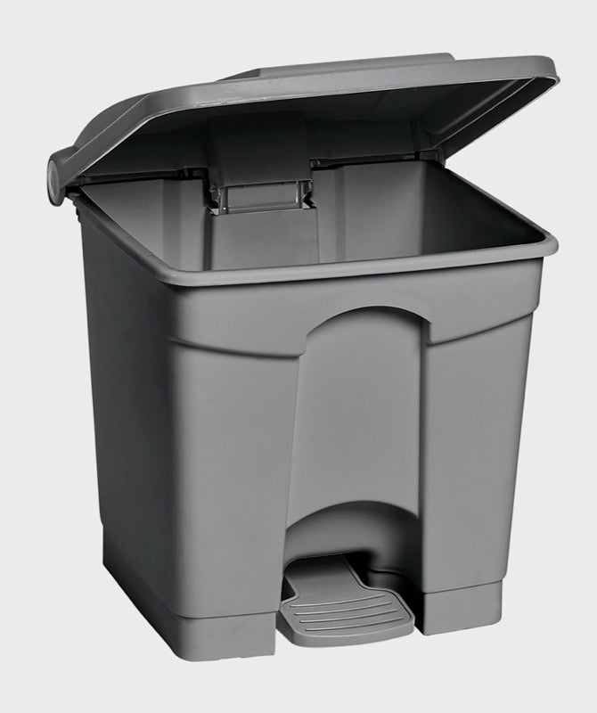 M2 8 gallon 30 litre grey step-on waste container