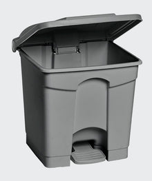 M2 8 gallon 30 litre grey step-on waste container