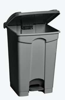 M2 18 gallon 68 litre grey step-on waste container