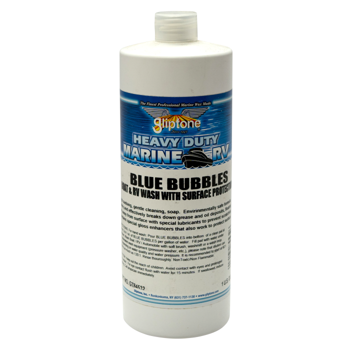 Gliptone Blue Bubbles boat and RV wash 32 ounce bottle