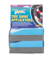 Gliptone reusable contoured tire shine foam applicators two pack
