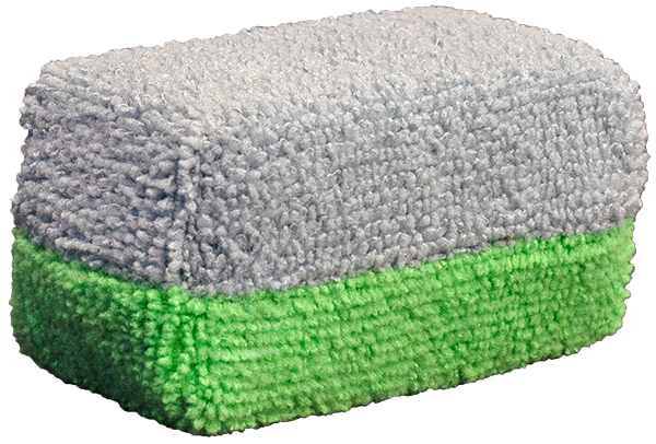 Gliptone Softouch blue plush microfiber sponge applicators four by six inches three pack