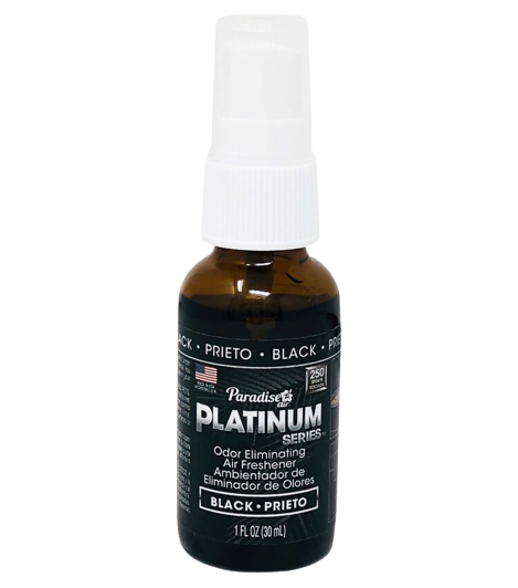 Paradise Air® Platinum Series Odour-Eliminating Air Freshener Spray – Black | 30 mL