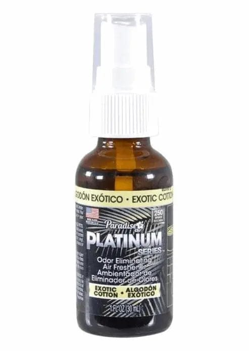 Paradise Air® Platinum Series Odour-Eliminating Air Freshener Spray – Exotic Cotton | 30 mL