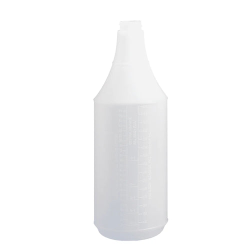 Tolco® Round Spray Bottle – 32 oz Natural HDPE | Embossed Scale, 28/400