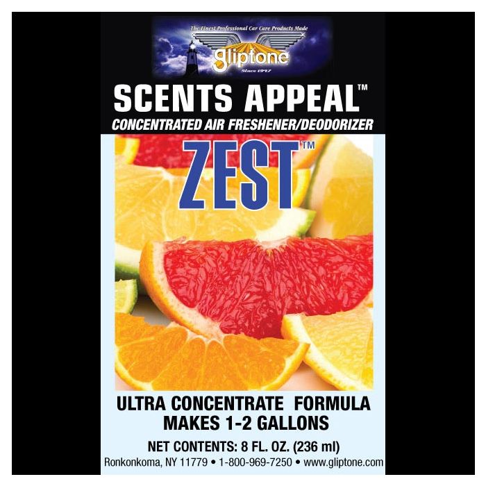 Gliptone Scents Appeal Zest Fragrant Deodoriser Concentrate — 2 oz